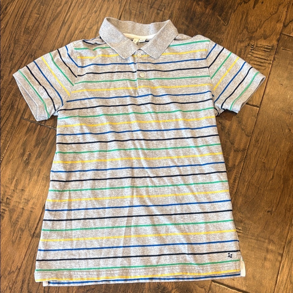 Janie & Jack Striped Polo Shirt, 12